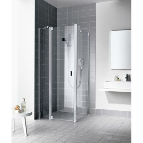 Kermi porte battante Raya 1GR 0780x 2000 GAK : 730-760 SIHG verre trempé transparent (1/5)