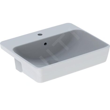 Geberit 500681011 VariForm lavabo encastrable semi-intégré, carré (1/2)