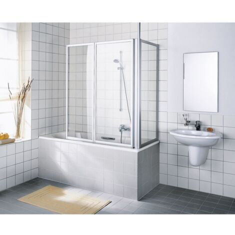 Kermi Paroi latérale Vario 2000 TWD 0750x 1400 BV : 664-696 SIMG verre trempé Opaco (1/3)