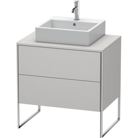 DURAVIT XS492003939 Sous-meuble XSquare, 2 tiroirs, fixation au sol (1/2)