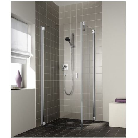 Kermi Porte battante RAYA 1KL 0800x 2000 BV : 770-800 SIMG verre trempé transparent (1/5)