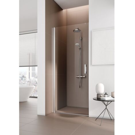 Kermi Porte battante Pega 1TR 1000x 1850 BV : 980-1005 SIHG verre trempé transparent (1/3)