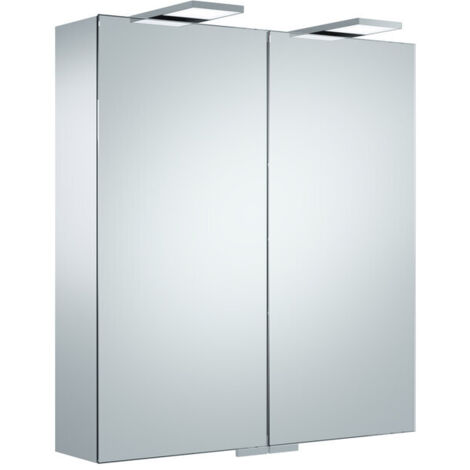 Armoire miroir ROYAL 25 650 x 720 x 150 mm teinté argent-anodisé KEUCO (1/2)