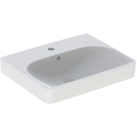 Geberit Smyle Square lavabo 500259, 55x44cm, avec trou pour