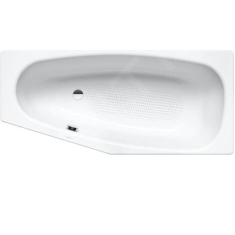 Kaldewei Advantage - Baignoire asymétrique Mini gauche 836, 1570x700/475 mm, antidérapant sur toute la surface, blanc (1/3)