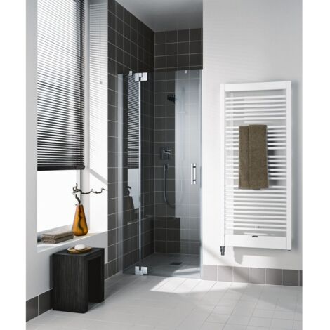 Kermi Porte battante Filia XP 1TR 1200x 2000 BV : 1180-1210 SIHG verre trempé transparent Clean (1/3)