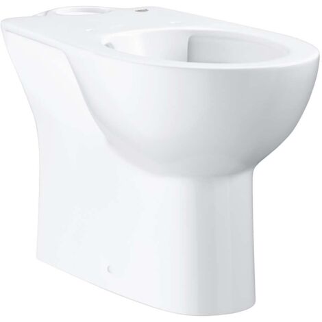 Grohe – Cuvette WC à poser sans bride – Sortie verticale – Volume de chasse 3/6 l – Set de fixation inclus – Finition blanc alpin