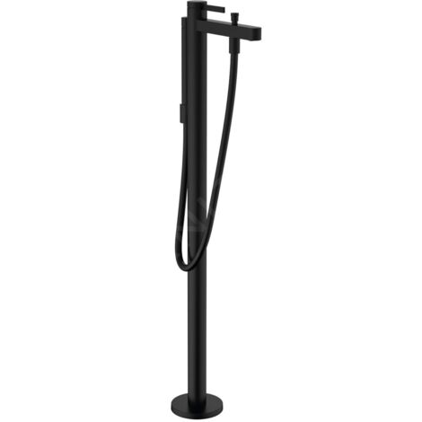 hansgrohe Finoris Mitigeur monocommande de baignoire sur pied noir mat, 76445670 (1/4)
