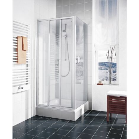 Kermi Porte coulissante Ibiza 2000 ST3 0800x 2000 BV : 770-800 SIMG verre trempé Opaco Clean (1/5)