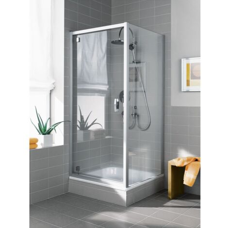 Kermi Porte battante Ibiza 2000 KOD 1000x 1850 BV : 970-996 WEI verre trempé Opaco (1/5)