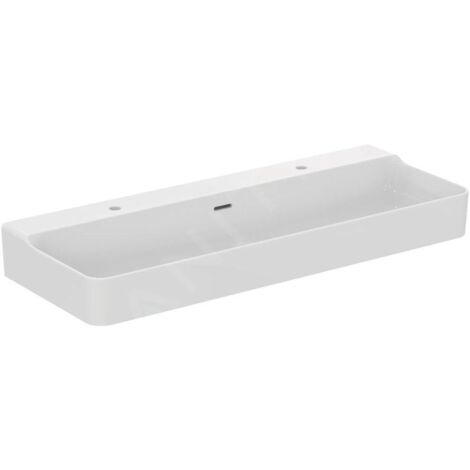 IDEAL STANDARD T380301 lavabo Conca, 2 trous, avec trop-plein (1/5)