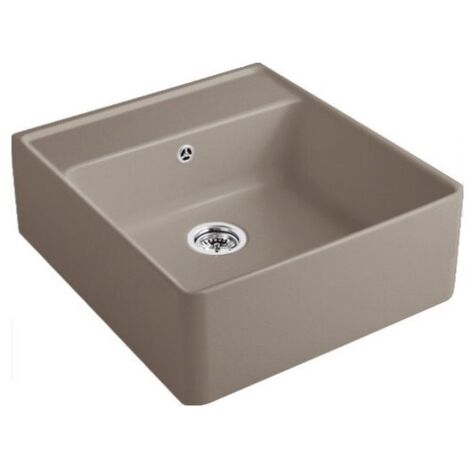 Evier timbre office VILLEROY ET BOCH Tradition 1 bac Timber CeramicPlus avec vidage manuel