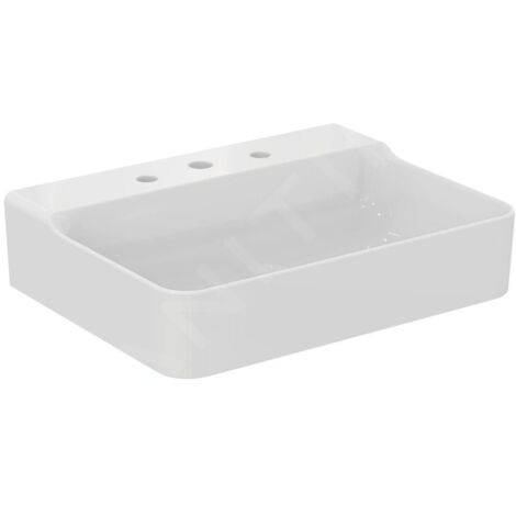 IDEAL STANDARD T382401 Lavabo Conca, 3 trous, sans trop-plein (1/4)