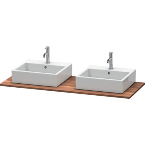 DURAVIT XS064GB7777 Console en bois massif XSquare, 2 découpes (1/3)