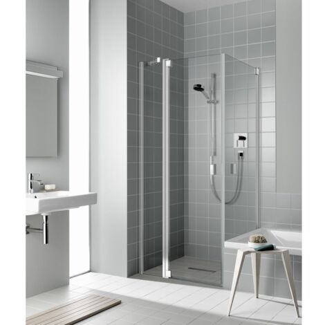 Kermi Porte battante RAYA 1NL 1200x 1850 BV: 1170-1200 SIMG verre trempé Opaco (1/5)