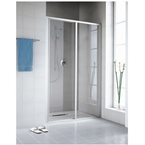 Kermi Porte coulissante Ibiza 2000 ST2 1600x 1750 BV: 1570-1600 SIMG verre trempé Opaco Clean (1/5)