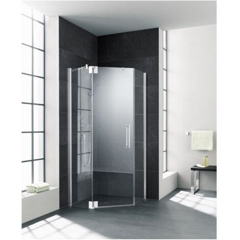 Kermi pentagone Pasa XP L53 1000x 2000 BV : 970-1000 SIHG verre trempé Opaco Clean (1/5)