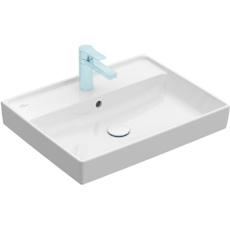 Villeroy & Boch Collaro - Meuble lavabo 60x47 cm, sans trop-plein, sans trou de robinetterie, blanc alpin 4A336301