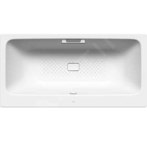 Kaldewei Avantgarde - Baignoire rectangulaire Asymmetric Duo 742, 1800x900 mm, avec trous pour les poignées, antidérapant sur