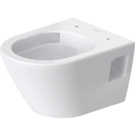 Duravit Wand-WC-Set D-NEO Compact Tiefspüler rimless mit WC-Sitz weiß
