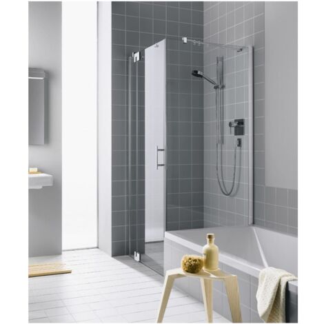 Kermi Paroi latérale Filia XP TVD 0900x 1750 BV : 875-900 SIHG verre trempé transparent Clean (1/5)