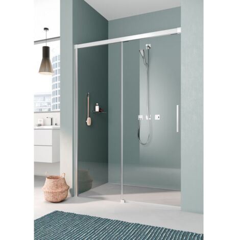 Kermi Porte coulissante Nica L2L 1800x 2000 BV : 1785-1810 SIHG verre trempé Opaco (1/2)