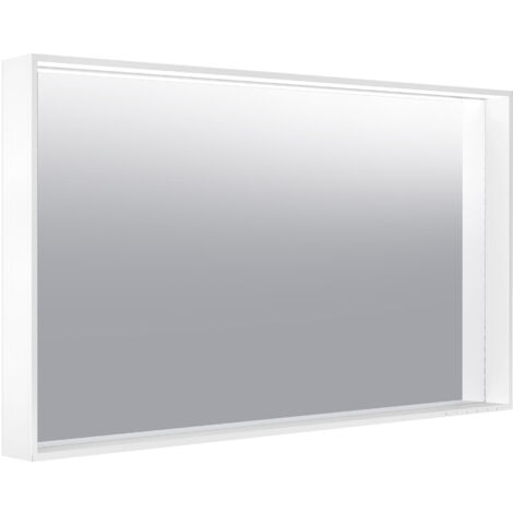 Miroir lumineux Keuco X-Line 33298, chauffage du miroir, couleur de lumière 2700-6500 Kelvin, 1200 x 700 x 105 mm, Coloris: cachemire - 33298183500 (1/2)