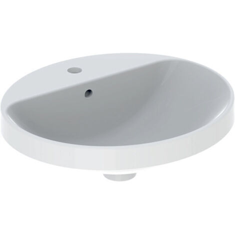Geberit VariForm lavabo encastré ovale, 500x450mm, avec trou pour