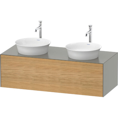 DURAVIT WT4978BH592 WTU White Tulip meuble-lavabo mural, 1 tiroir, deux côtés (1/2)