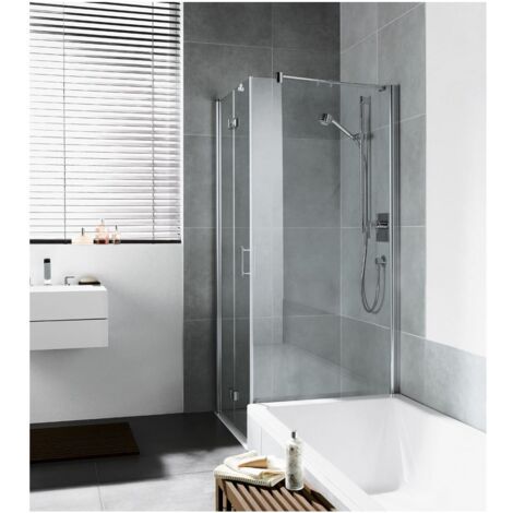 Kermi Paroi latérale Diga TVD 0700x 1750 BV : 680-700 SIHG verre trempé transparent Clean (1/3)