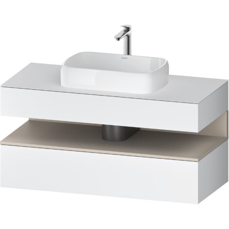 DURAVIT QA4732091180010 QTG KWTU WH Ek. 1200x550x600 Blanc mat H (1/2)
