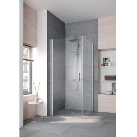 Kermi Paroi latérale Pega TWO 1100x 1850 BV : 1065-1090 SIHG verre trempé Arena Clean (1/3)