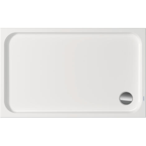 DURAVIT 720256000000000 Receveur de douche D-Code, 1300x800 mm, blanc (1/5)