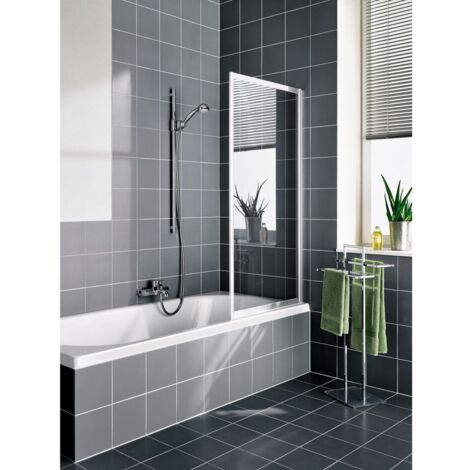 Kermi Paroi pliante Vario 2000 FW1 0600x 1400 BV : 651-667 WEI verre trempé Opaco Clean (1/5)