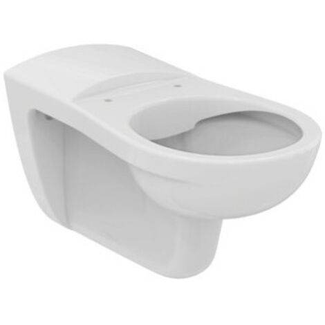 IDEAL STANDARD S034801 WC à chasse murale Contour 21, sans rebord (1/2)