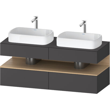 DURAVIT QA4767030490010 QAT KWTU WH Étagère d'angle 1400x550x600 Gt Mt. H (1/2)