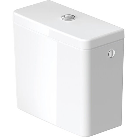 Duravit – Réservoir de chasse d'eau céramique sanitaire 395x180x360mm – Volume 6/3 litres – Raccordement droite/gauche – Finition anti-rayures (1/5)
