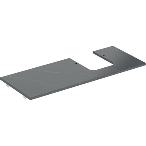 Geberit 505145002 ONE plaque WT. Sortie ré. pour cuvette AWT forme coquille (1/2)
