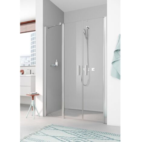 Kermi Porte battante Pega PFR 1600x 2000 BV : 1550-1600 SIHG verre trempé Opaco Clean (1/5)