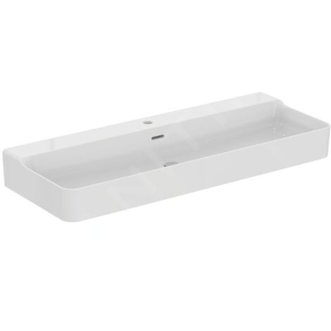 IDEAL STANDARD T369401 Lavabo Conca 1 trou pour mélangeur avec trop-plein (1/5)