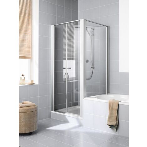 Kermi Paroi latérale Ibiza 2000 TVL 0700x 1600 BV : 670-700 SIMG verre trempé transparent Clean (1/5)