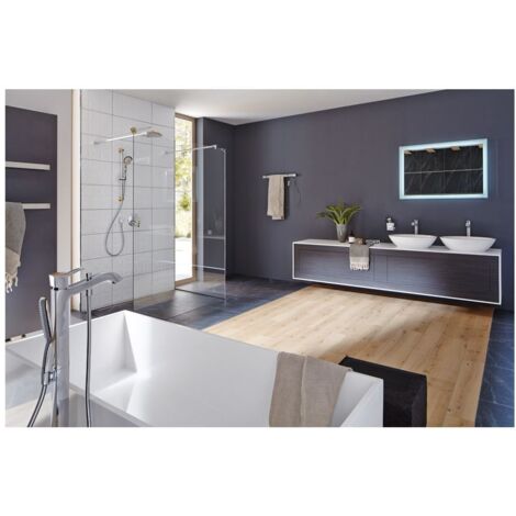 Kermi WALK-IN XB FProfil WA 1200x 2000 BV : 1200 SIHG verre trempé Opaco Clean (1/5)