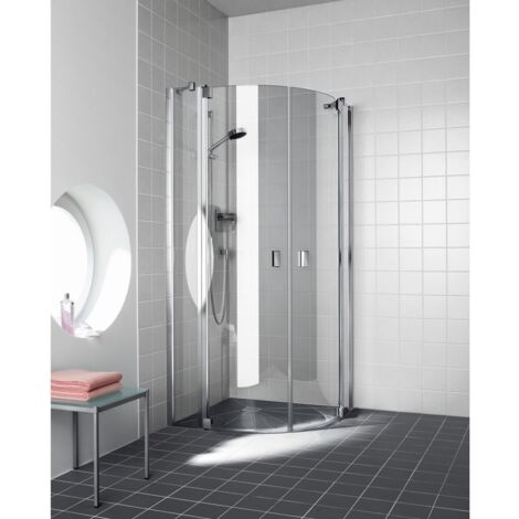Kermi Quart de cercle Raya P50 1000x 2000 BV : 970-1000 SIMG verre trempé transparent (1/5)