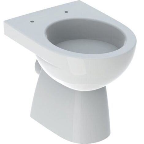 Geberit Renova WC au sol, chasse deau basse, sortie horizontale,