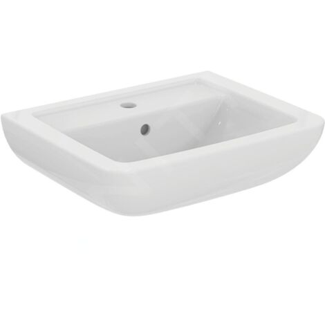 IDEAL STANDARD K284701 Lavabo Eurovit Plus, 1 orifice robinet, avec trop-plein, (1/3)