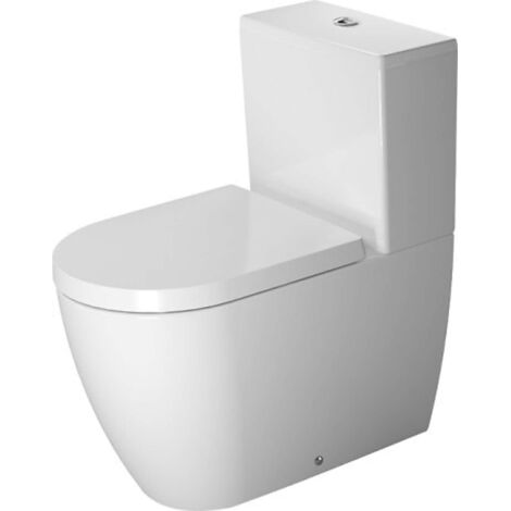 Duravit – Cuvette de WC à poser – HygieneGlaze céramique sanitaire – Fond creux 4,5 l – Évacuation horizontale/verticale 70-170 mm
