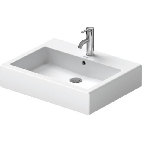 DURAVIT 04546000271 lavabo Vero 600 mm avec trop-plein, avec bride de fixation, 1 (1/4)