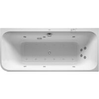 DURAVIT 760450800CP1000 Baignoire balnéo Happy D.2Plus 1800x800 mm