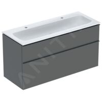 Geberit 502338JK1 iCon Ensemble meuble-lavabo MWT avec vasque USA, 2 tiroirs