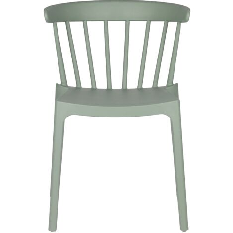 Lot de 2 chaises de jardin 52x53x75 cm vert d'eau - BLIZ (1/5)